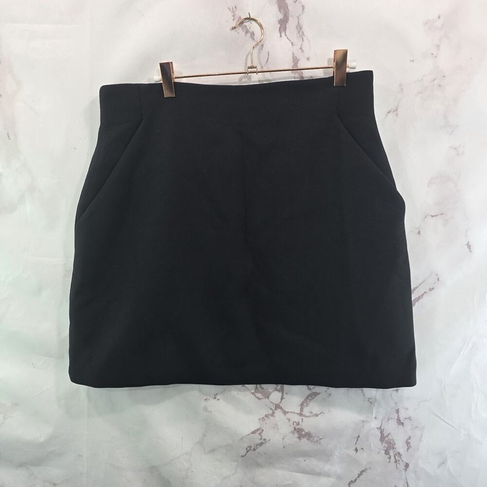 & Other Stories Skirt Womens 12 Large Black Mini Corporate Goth Cupcake Paris